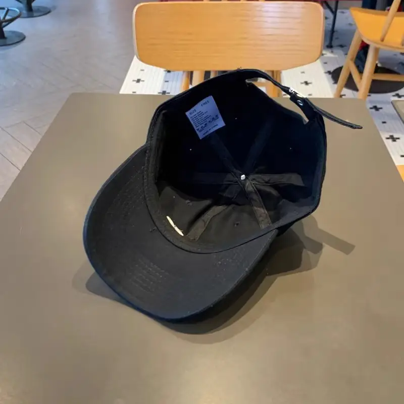 2025 Women's Navy Blue Letter Rhole Cap Wide Brim — feature 7