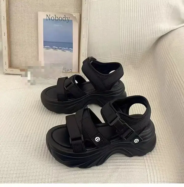 Women's Black Wedge Sandals Summer 2025 — feature 10