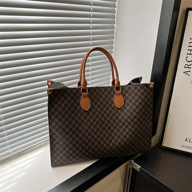 2025 Summer Plaid Tote Bags Women Large Capacity - Image 6