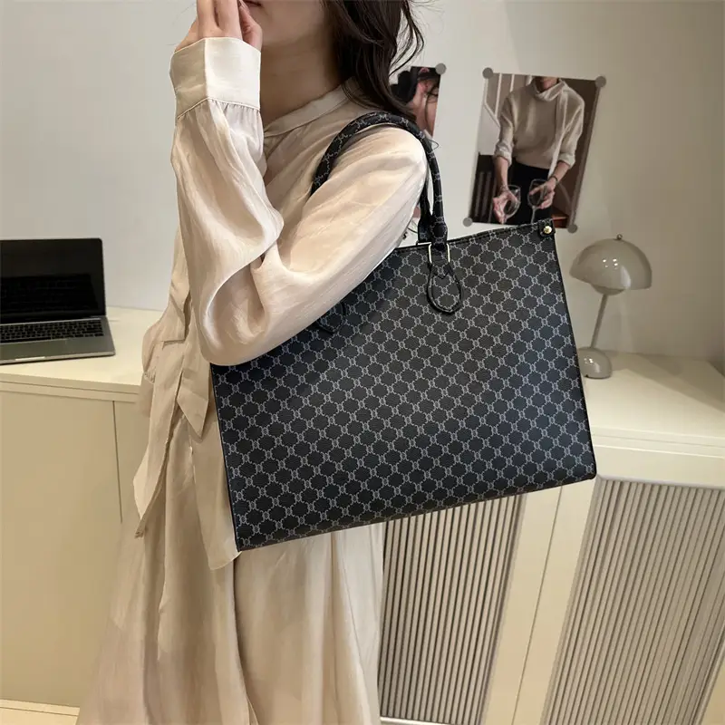 2025 Summer Plaid Tote Bags Women Large Capacity - Image 8