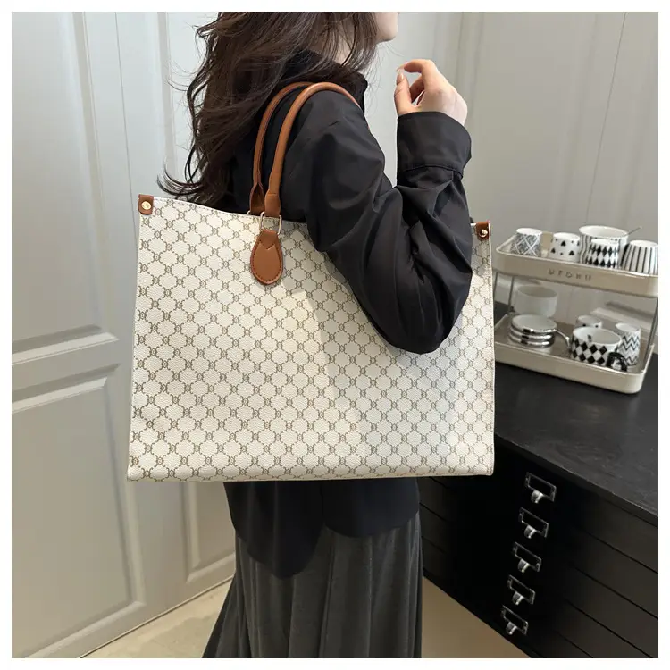 2025 Summer Plaid Tote Bags Women Large Capacity — feature 10