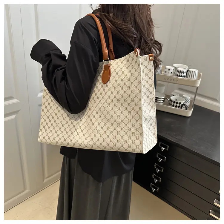 2025 Summer Plaid Tote Bags Women Large Capacity — feature 11