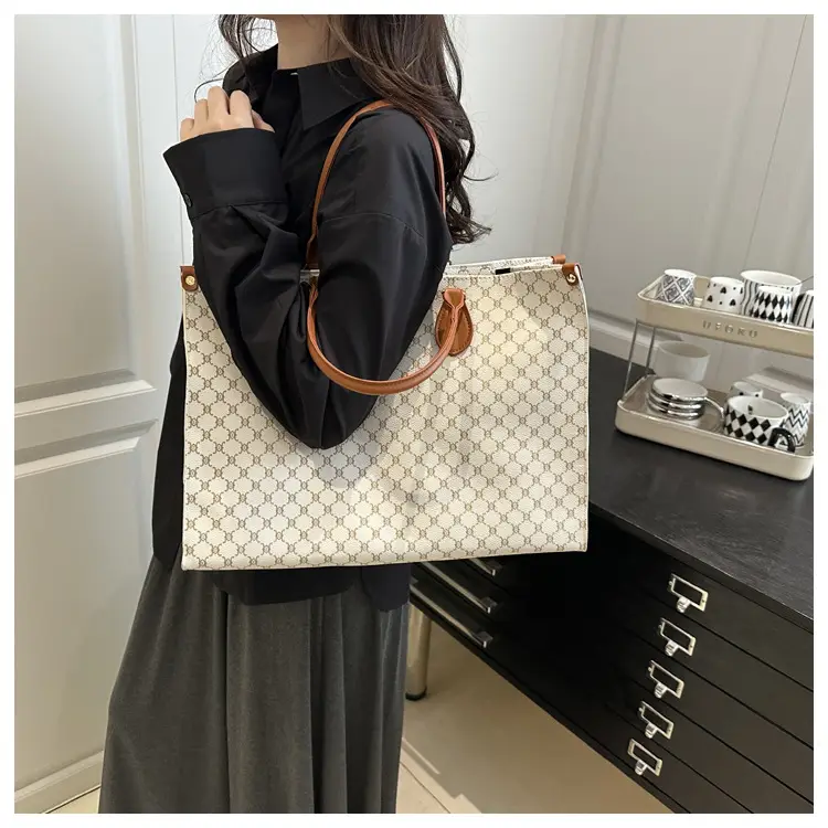 2025 Summer Plaid Tote Bags Women Large Capacity — feature 12