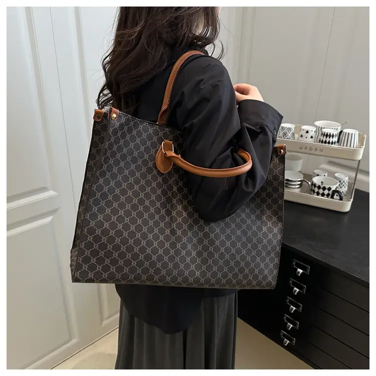 2025 Summer Plaid Tote Bags Women Large Capacity — feature 17