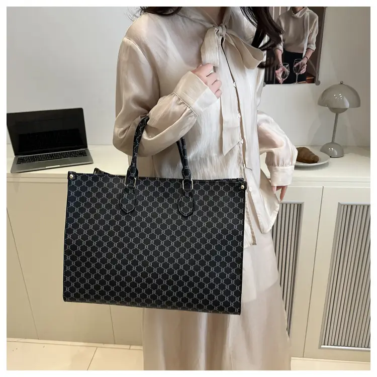 2025 Summer Plaid Tote Bags Women Large Capacity — feature 21