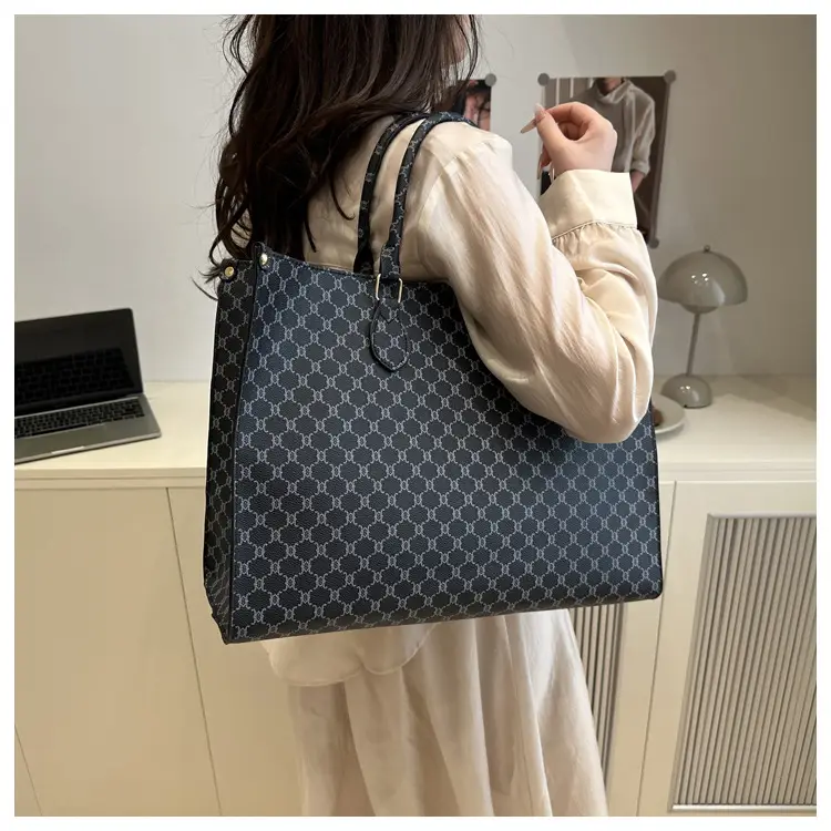 2025 Summer Plaid Tote Bags Women Large Capacity — feature 23