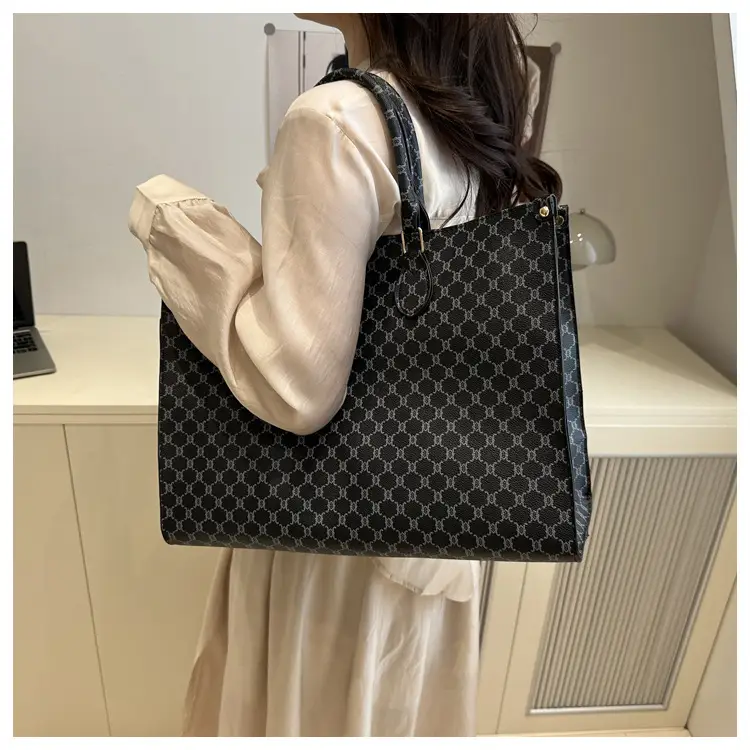 2025 Summer Plaid Tote Bags Women Large Capacity — feature 24
