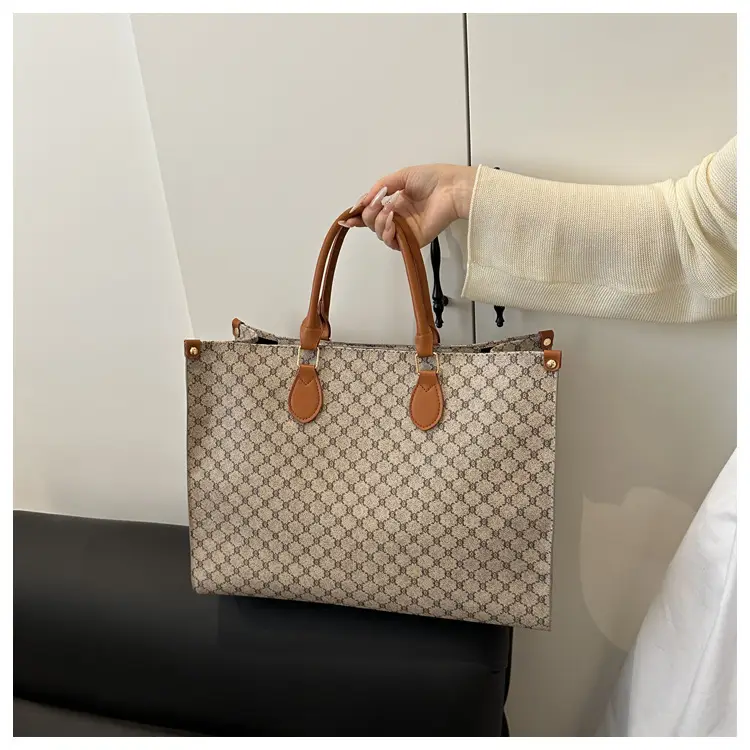 2025 Summer Plaid Tote Bags Women Large Capacity — feature 25