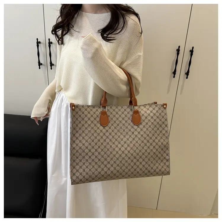 2025 Summer Plaid Tote Bags Women Large Capacity — feature 28