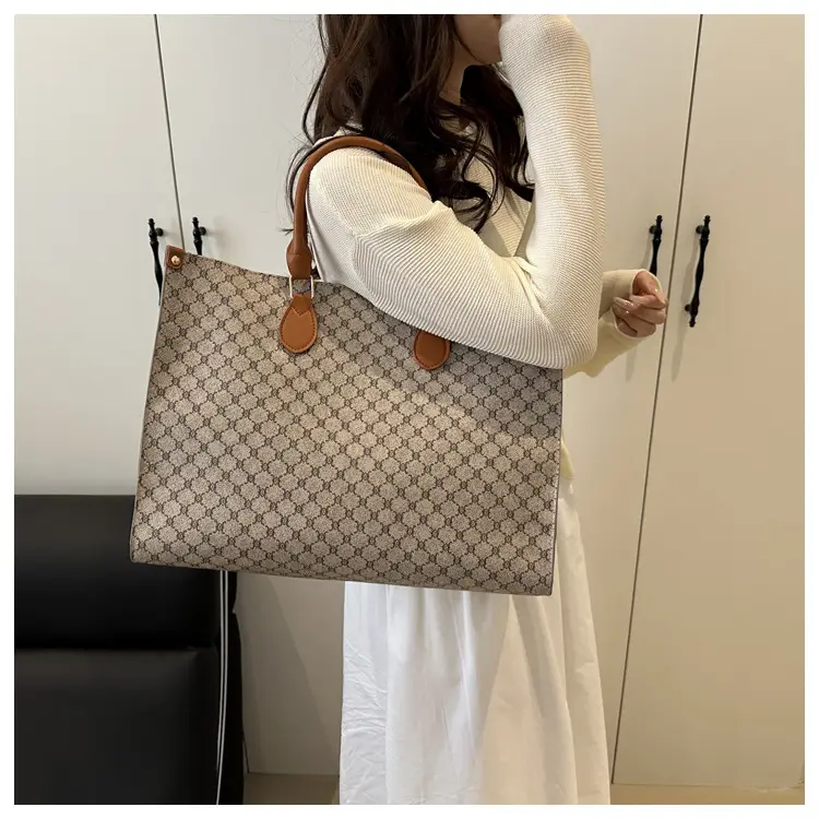 2025 Summer Plaid Tote Bags Women Large Capacity — feature 29