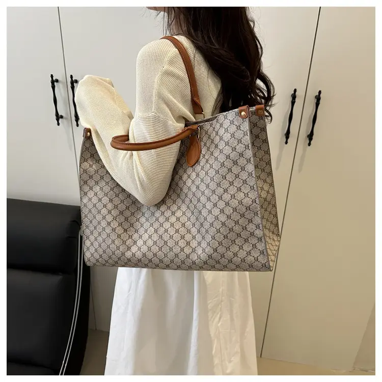 2025 Summer Plaid Tote Bags Women Large Capacity — feature 30