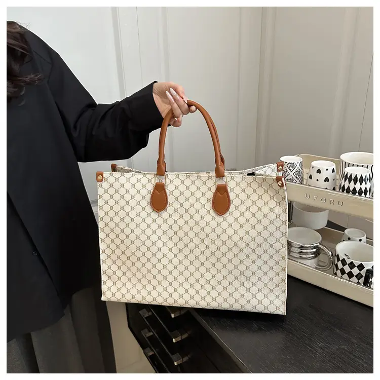 2025 Summer Plaid Tote Bags Women Large Capacity — feature 7