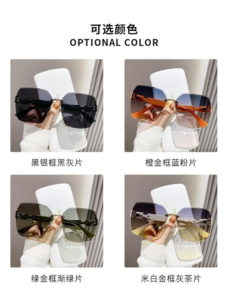 Elegant Black Diamond Frame Sunglasses for Women — feature 6