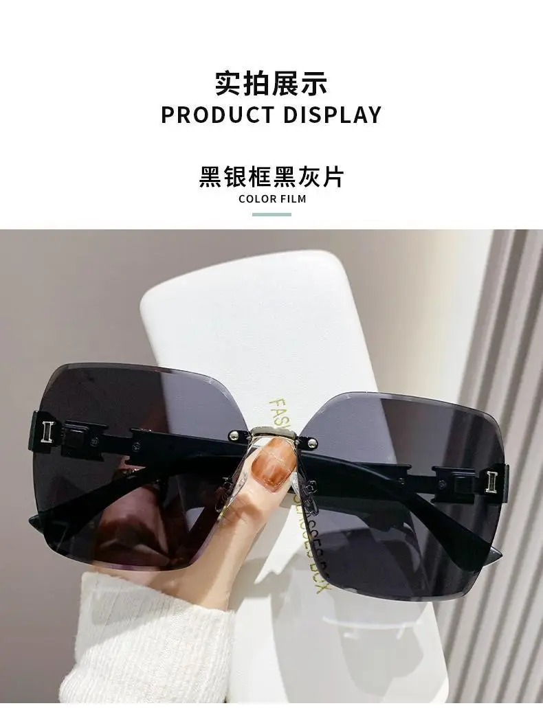 Elegant Black Diamond Frame Sunglasses for Women — feature 9