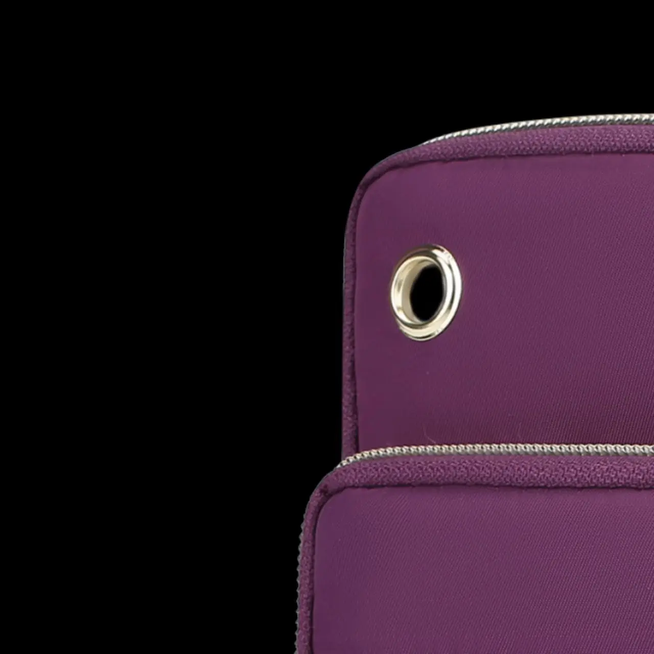 Purple Crossbody Phone Bag with Four Layers