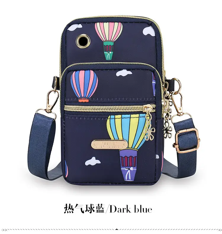 Purple Crossbody Phone Bag with Four Layers — feature 18