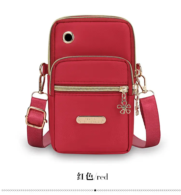 Purple Crossbody Phone Bag with Four Layers — feature 22