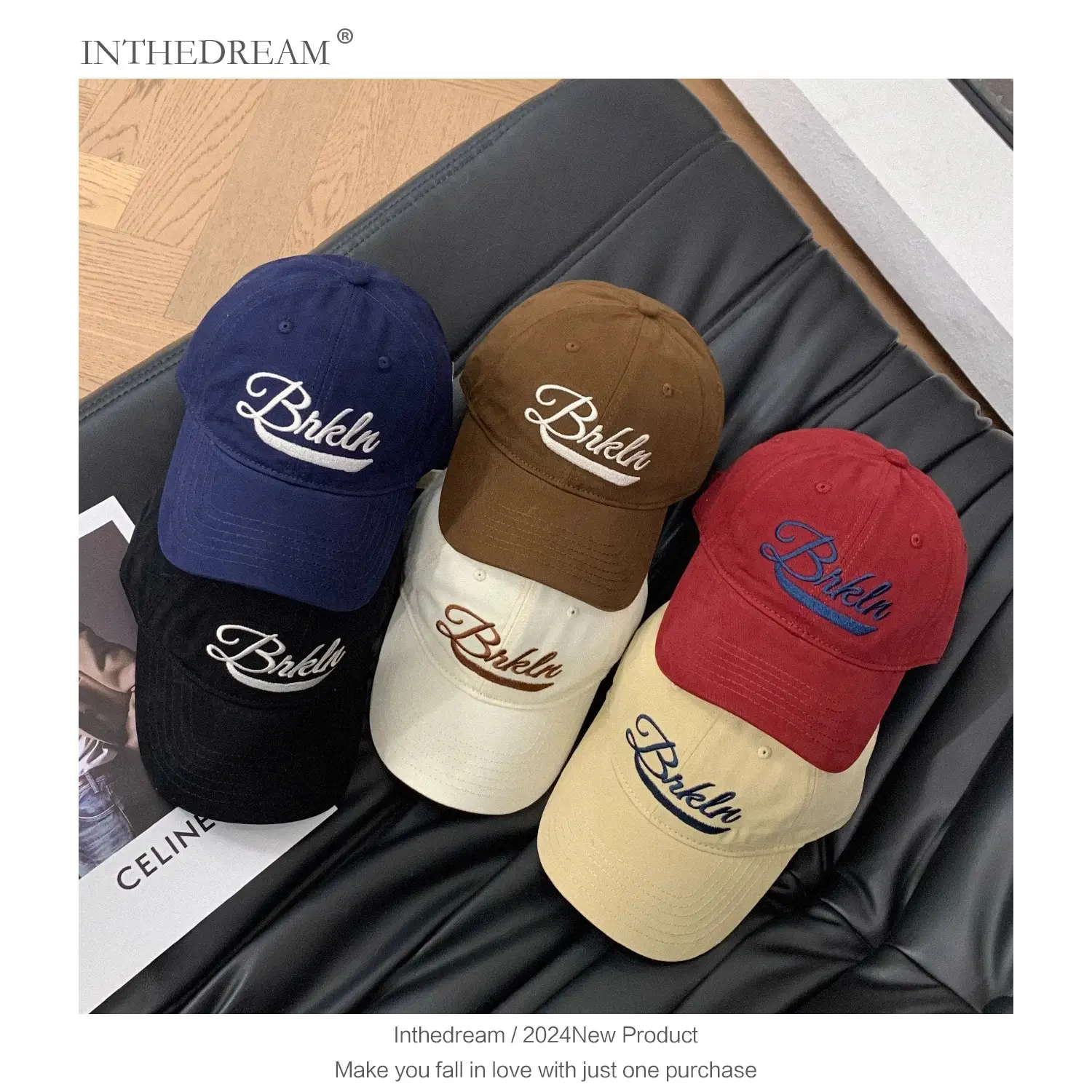 Women Embroidered Baseball Cap Brown 2025 Spring Summer - Image 10