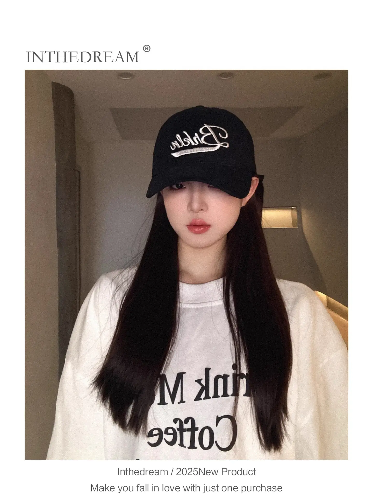 Women Embroidered Baseball Cap Brown 2025 Spring Summer — feature 3