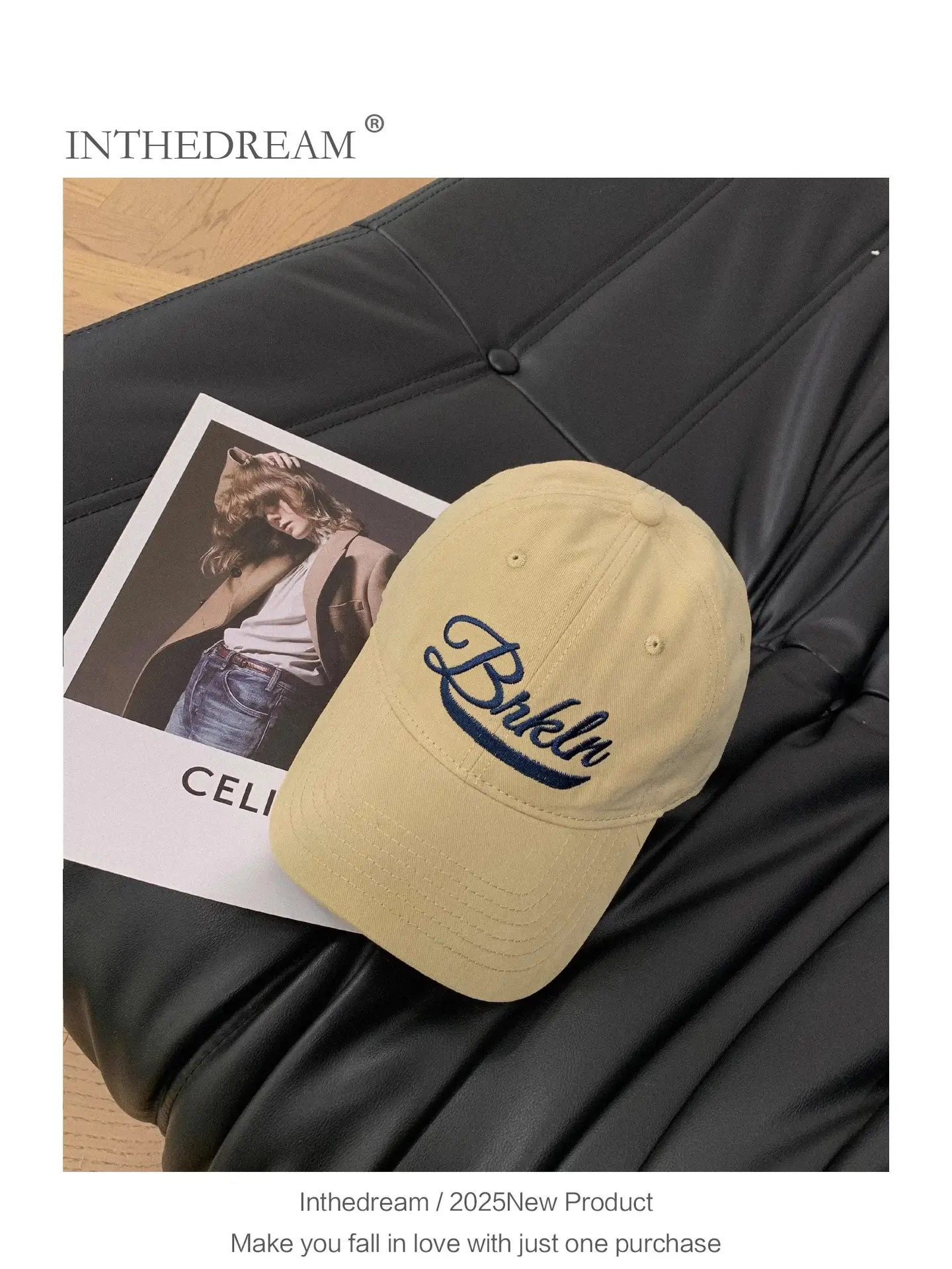 Women Embroidered Baseball Cap Brown 2025 Spring Summer — feature 8