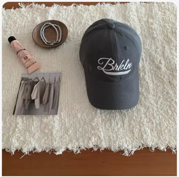Women Embroidered Baseball Cap Brown 2025 Spring Summer - Image 6