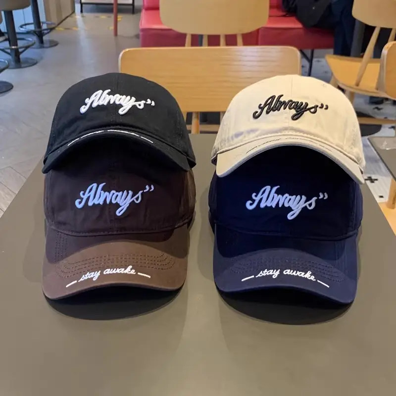 Women Blue Alphabet Cap Sunshade Baseball — feature 1