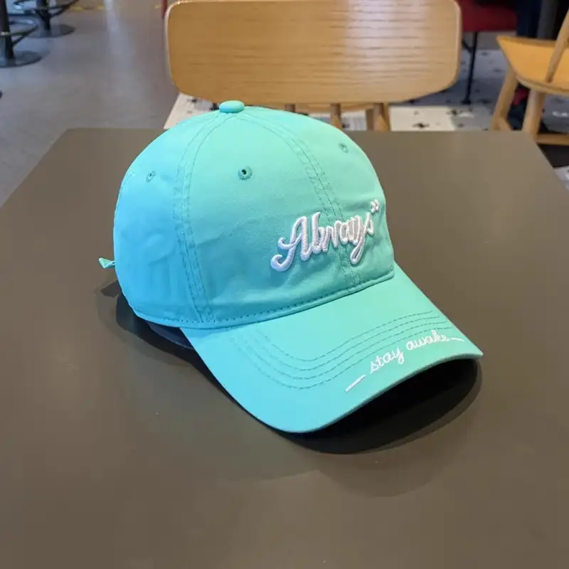 Women Blue Alphabet Cap Sunshade Baseball - Image 6