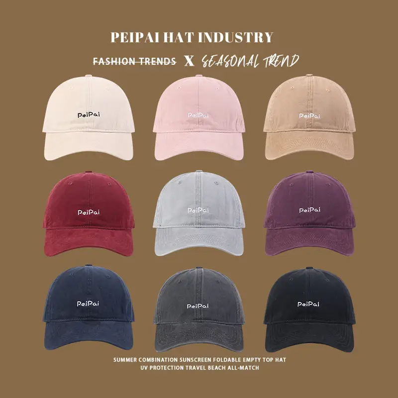 Korean-style Embroidered Sunshade Cap for Women Men - Image 24