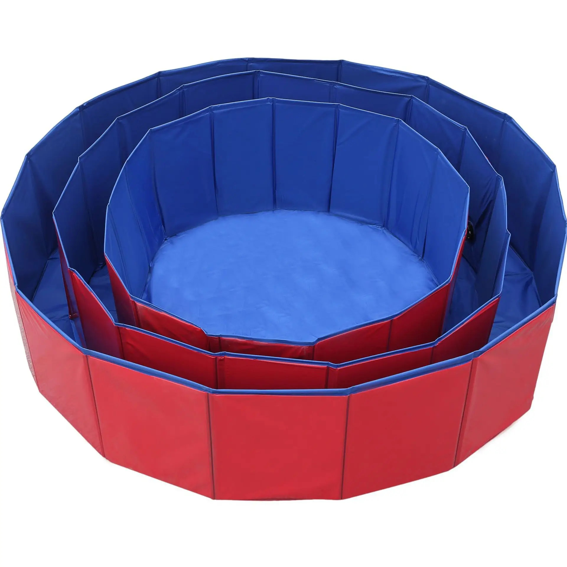 Foldable Pet Bathtub Blue Waterproof Mobile Pool - Image 6