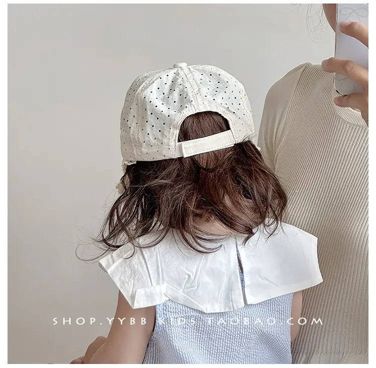 Baby Girl Lace Sun Hat with Flower Decor — feature 5