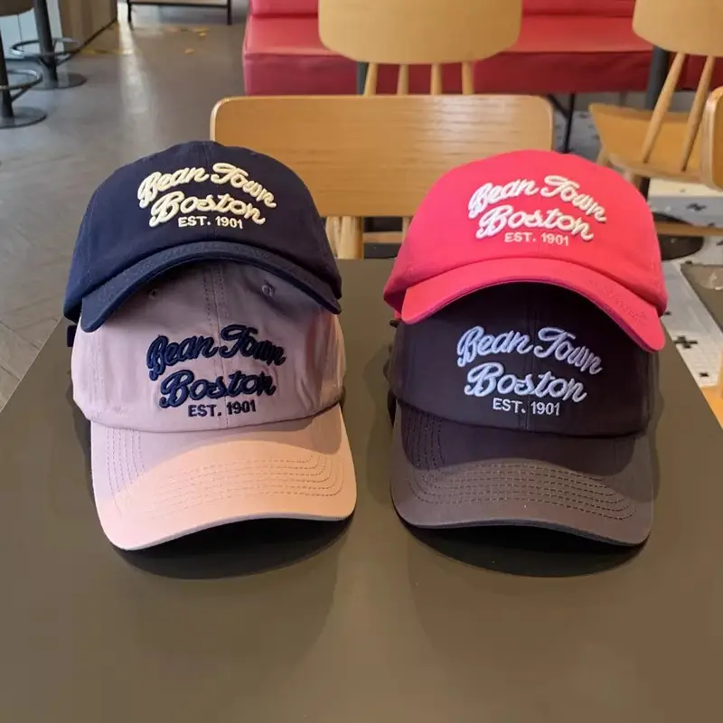 Bean Towel Boston Embroidered Cap for Men Women — feature 1