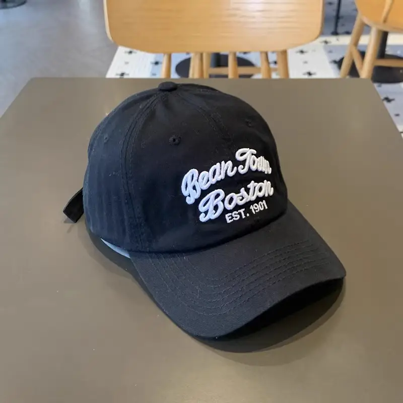 Bean Towel Boston Embroidered Cap for Men Women — feature 13