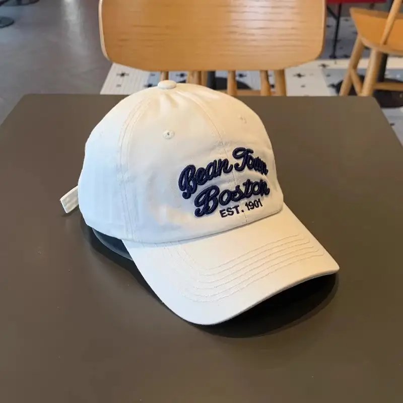 Bean Towel Boston Embroidered Cap for Men Women - Image 4