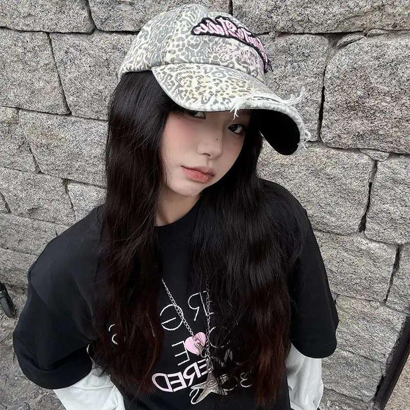Dilraba Leopard Print Baseball Cap Women Spring Summer - Image 3