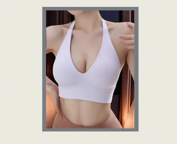 Black Cross Back Cup Wireless Bra Sleep Seamless — feature 6