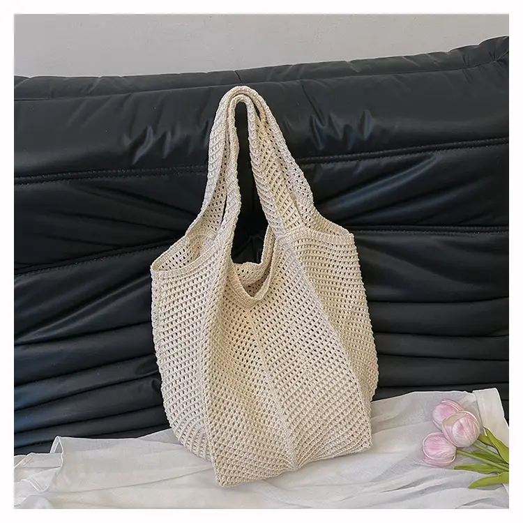 Wool Knitted Cut Out Tote Bag for Women — feature 23