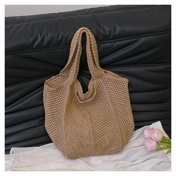 Wool Knitted Cut Out Tote Bag for Women — feature 24
