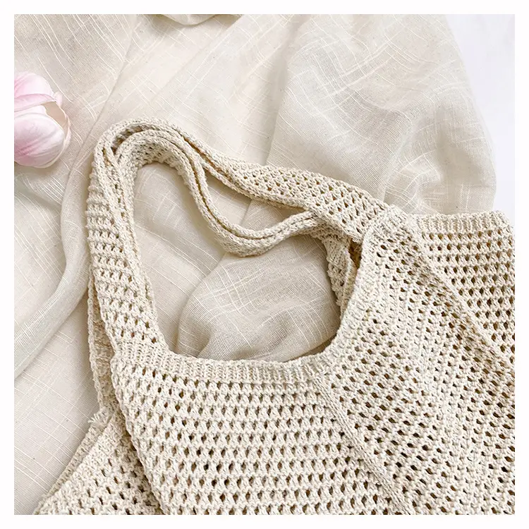 Wool Knitted Cut Out Tote Bag for Women — feature 7