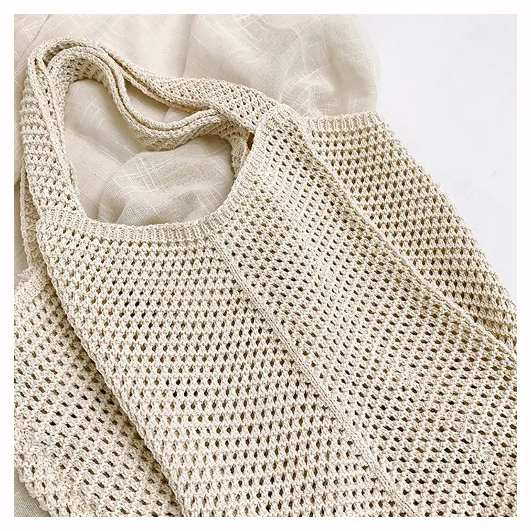 Wool Knitted Cut Out Tote Bag for Women — feature 8