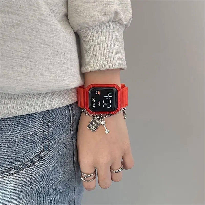 Transparent Digital Watch for Women Blue Unicorn Design — feature 4
