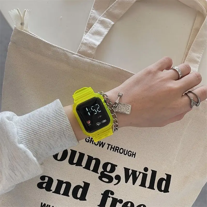 Transparent Digital Watch for Women Blue Unicorn Design — feature 5