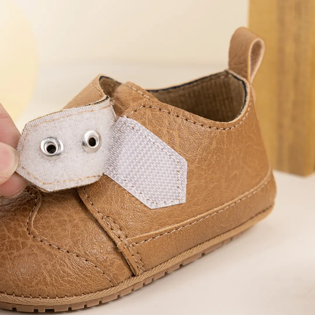 Spring and Autumn Boys Small Leather Shoes Soft Bottom British Style baby shoes a generation of 2025 cross-border baby toddler shoes