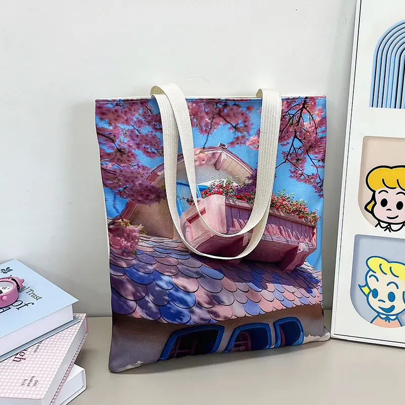 Cute Cartoon Women's Purple Shoulder Bag
