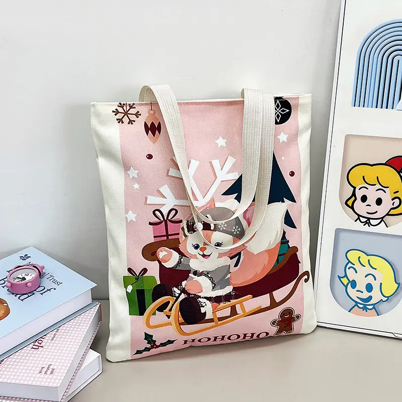 Cute Cartoon Women's Purple Shoulder Bag