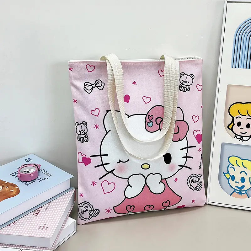 Cute Cartoon Women's Purple Shoulder Bag