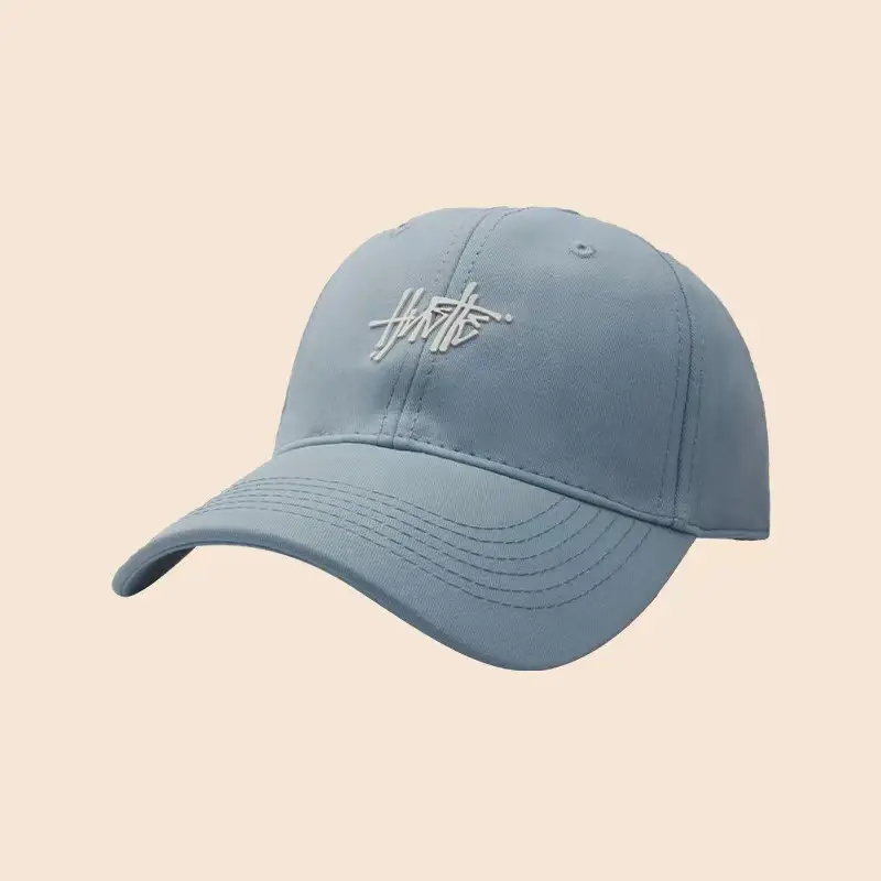 Men's Light Green Korean Style Baseball Cap with Embroidery - Image 7