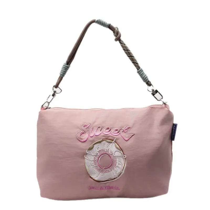 Sweet Donut Embroidered Crossbody Bag Black - Image 11