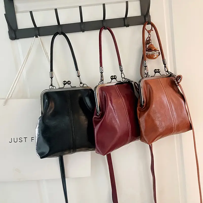 Retro Red Leather Shoulder Bag for Women 2025 - Image 7