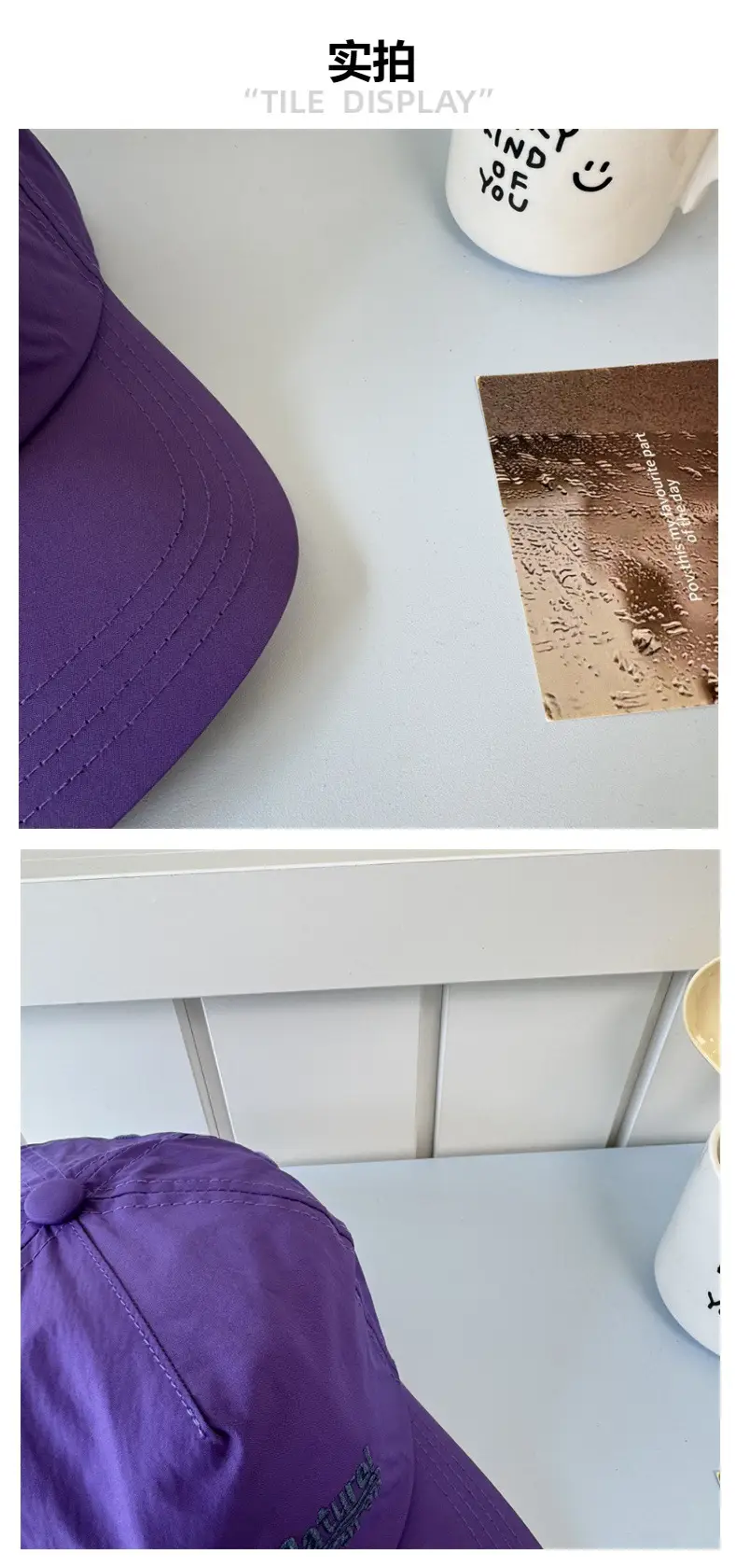 Purple Embroidered Baseball Cap for Men Women — feature 4
