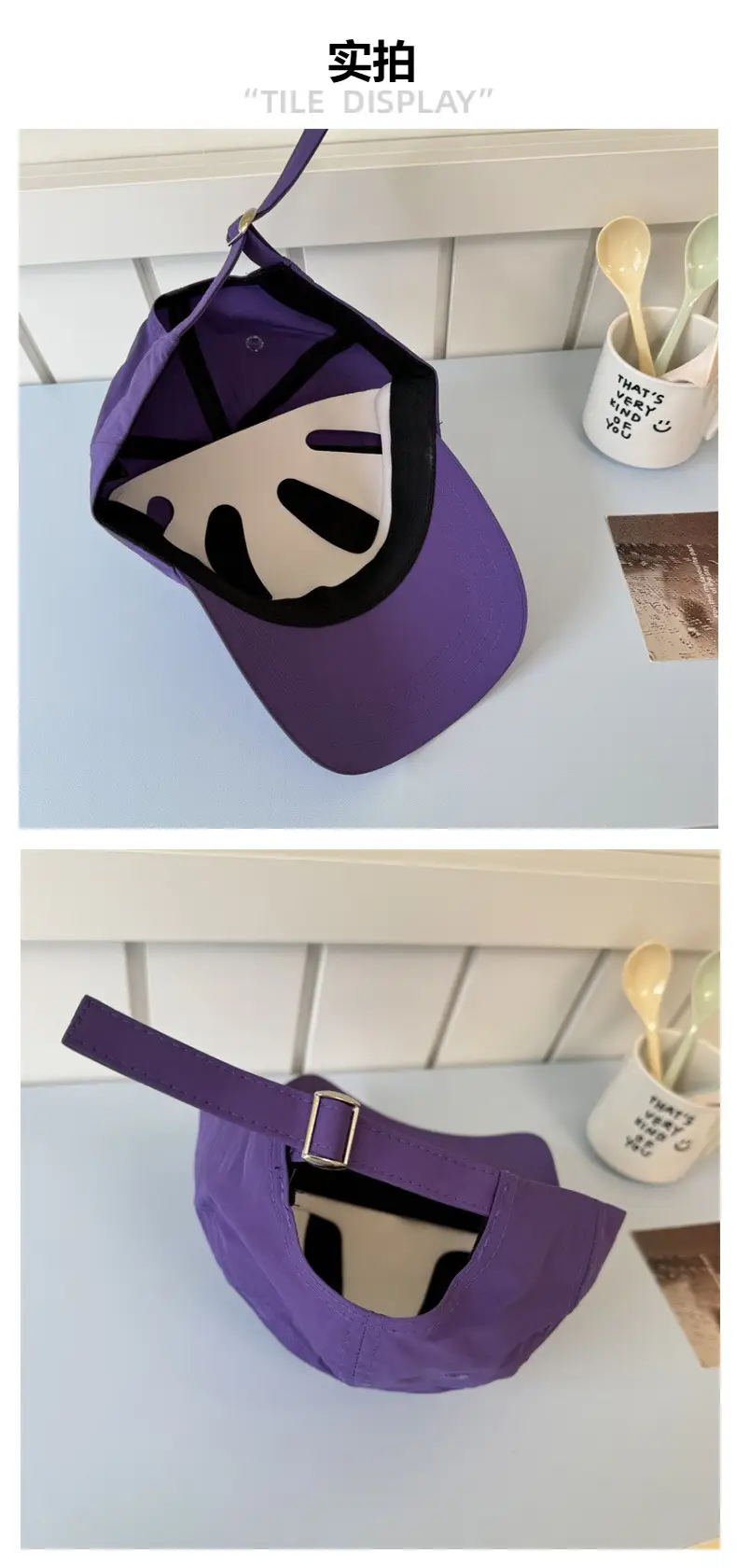 Purple Embroidered Baseball Cap for Men Women — feature 5